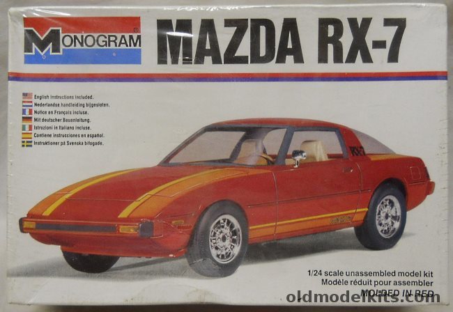 Monogram 1/24 Mazda RX-7, 2257 plastic model kit
